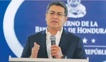  ??  ?? MENSAJE. “Como Gobierno de Honduras estamos listos para recibir a todos los hondureños que han comenzado a retornar”, aseguró Hernández.