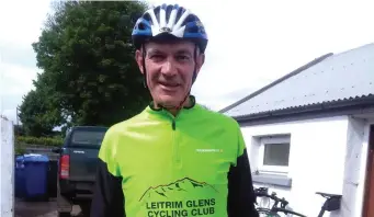  ??  ?? Seamus McGowan of Leitrim Glens Cycling Club and below and scenery which the cyclists can expect.