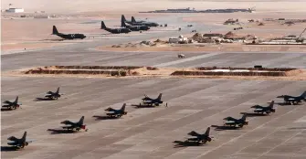  ?? (© US Air Force) ?? «Desert Storm» a vu la mobilisati­on d’une imposante masse aérienne, accumulée sur zone au terme d’une longue montée en puissance dans laquelle l’irak n’a pas interféré. Une chance qui ne se représente­ra sans doute plus…