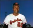  ?? ASSOCIATED PRESS FILE PHOTO ?? Hall of Famer Frank Robinson, the first black manager in Major League Baseball and the only player to win the MVP award in both leagues, died Thursday at age 83.