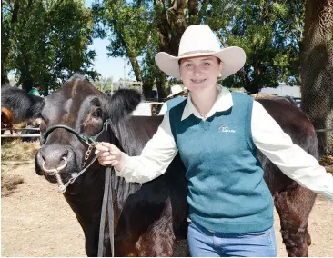  ??  ?? Emily Pendlebury won junior champion handler in the beef classes last year.