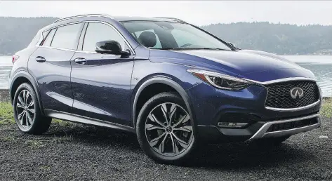  ?? CLAYTON SEAMS/DRIVING ?? The 2017 Infiniti QX30 is the automaker’s first new model since the Q50 sedan in 2013.