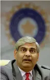  ??  ?? Shashank Manohar