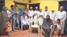  ?? ARUN SHARMA/HT ?? Local politician­s and railway officials have been visiting Junaid’s family at their house in Haryana‘s Khandawali village.