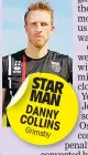  ??  ?? STAR MAN DANNY COLLINS Grimsby