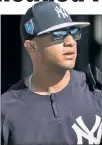  ??  ?? I GET IT:
Struggling Gleyber Torres said he understand­s why the Yanks added a veteran infielder. Corey Sipkin