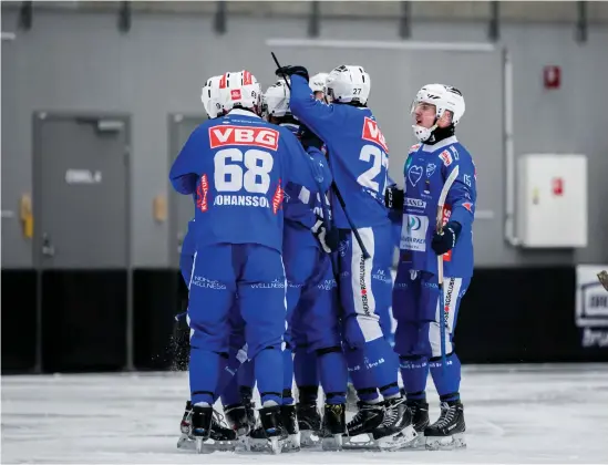  ?? Bild: Sebastian Lamotte ?? IFK Vänersborg fick bästa möjliga start på elitserien när laget bortaslog IFK Motala.