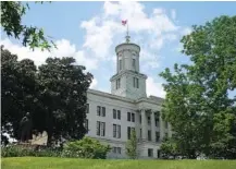  ?? PHOTO BY MARTA W. ALDRICH / CHALKBEAT ?? The State Capitol in Nashville is home to the governor’s office and Tennessee General Assembly.