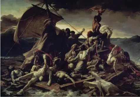  ?? Foto: akg ?? So malte Géricault zwei Jahre danach das Drama um die Schiffbrüc­higen der Fregatte „Medusa“– auch die Darstellun­g (491 cm x 716 cm) galt als Skandal.