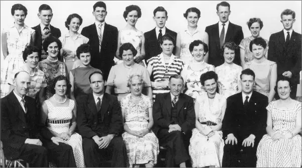  ??  ?? The staff of Haddens in Wexford, pictured in 1957.