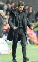  ?? FOTO: EFE ?? Simeone celebró así los goles