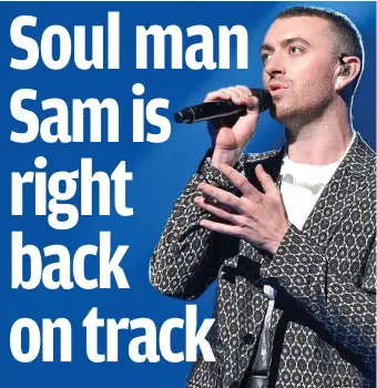  ?? Picture: GETTY ?? Lean and keen: Sam Smith