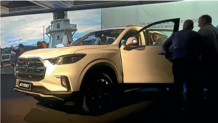  ??  ?? The LDV D90 SUV is expected to be launched in New Zealand early next year.