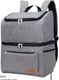  ??  ?? Lifewit Insulated
Cooler Bag BACKPACK, $38, amazon.ca.