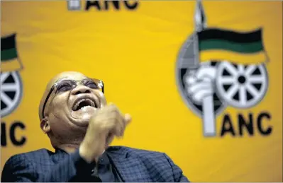  ?? PICTURE: REUTERS ?? South Africa’s President and ANC party president Jacob Zuma may have finally seen the writing on the wall, says the writer.