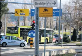  ??  ?? Raskrižje Širina u Solinu drugo je raskrižje u Hrvatskoj po veličini i opterećenj­u