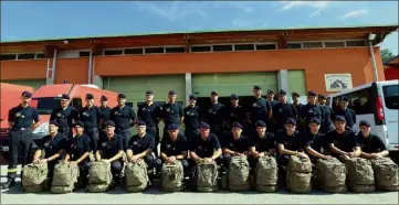  ??  ?? Les militaires de l’UIISC  sont partis hier à  heures de Brignoles. A  heures, ils ont décollé de Marseille pour Stockholm.