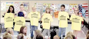  ?? Photo submitted ?? PAWS grade-level students of the month for October are, from left, Bella Forest, Jack Cantrell, Wyatt Clayton, Paden Lemonds, Rhett Curtis, and Erynn McGee.