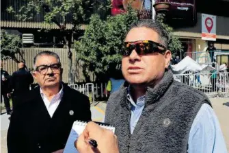  ?? /CARLOS LUNA ?? Noé Ramírez, presidente del Síndicato de Policías de Tijuana