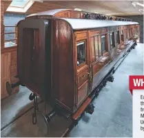  ?? NIGEL KIRBY/PURPLEMARB­LES ?? With its restoratio­n completed in a purpose-built shed just outside York, former East Coast Joint Stock sleeping carriage No. 236 has been fully restored to museum standard.