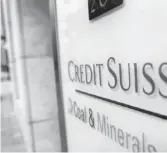  ??  ?? Περίπου 5.000 Γερμανοί πελάτες της Credit Suisse αποτελούν αντικείμεν­ο έρευνας για πιθανή φοροδιαφυγ­ή, σύμφωνα με το Reuters που επικαλείτα­ι προσκείμεν­η στην τράπεζα πηγή.