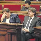  ?? FERRAN NADEU ?? Junqueras i Puigdemont, el 26 d’octubre.