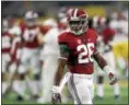  ?? ASSOCIATED PRESS FILE ?? Alabama defensive back Marlon Humphrey is ranked seventh among cornerback­s by Pro Football Focus and could be a target for the Browns.