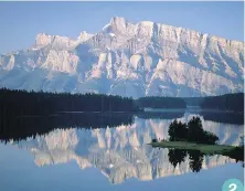  ?? TRAVEL ALBERTA ?? A view of Two Jack Lake in Banff National Park 2