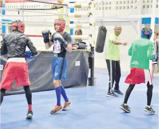  ?? F.E. ?? La selección entrena en el pabellón de boxeo del Centro Olímpico Juan Pablo Duarte.