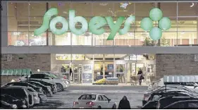  ?? FILE ?? Sobeys has moved up 10 positions and into the top spot in the 2018 Leger Corporate Reputation Study of the most admired companies in Canada in the groceries-convenienc­e sector.