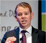  ?? STUFF ?? Health Minister Chris Hipkins says the new hospital is ‘‘ a fantastic facility.’’