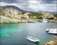  ??  ?? Dolphins swim in the protected waters off Cap Corse