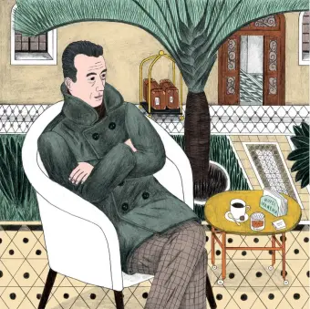  ?? ?? Albert Camus; illustrati­on by Sophia Martineck