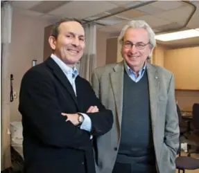  ??  ?? Drs. Daniel Drucker and Bernard Zinman