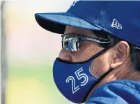  ?? DOUGLAS P. DEFELICE GETTY IMAGES FILE PHOTO ?? Communicat­ion has been the key to Blue Jays manager Charlie Montoyo’s success since he was hired in October 2018.