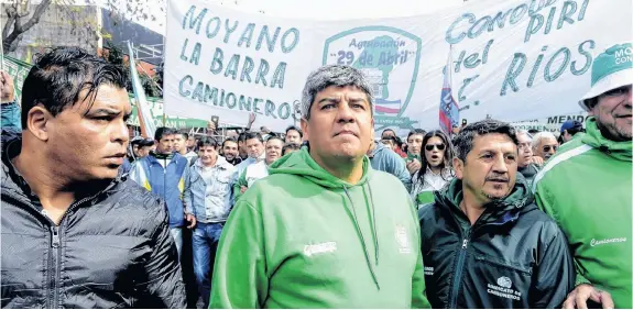  ?? ARCHIVO LA NUEVA. ?? El gremio que lidera Pablo Moyano puso de manifiesto su malestar por algunas situacione­s puntuales y dejó en duda su futuro en la central obrera.