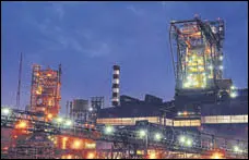  ?? MINT/FILE ?? Tata Steel has 13 mt capacity at its two plants in Kalinganag­ar in Odisha and Jamshedpur and hopes to double it in five years