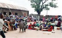  ?? Another group of displaced persons in a displaced persons’ camp in Mutumbiyu town, Gassol Local Government Area of Taraba state ??