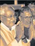  ?? HT ?? Bihar chief minister Nitish Kumar with deputy chief minister Sushil Modi