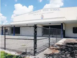  ?? LINDSAY BROWN/SOUTH FLORIDA SUN SENTINEL ?? Stranahan High is a Broward school facing long delays and skyrocketi­ng costs for repairs.