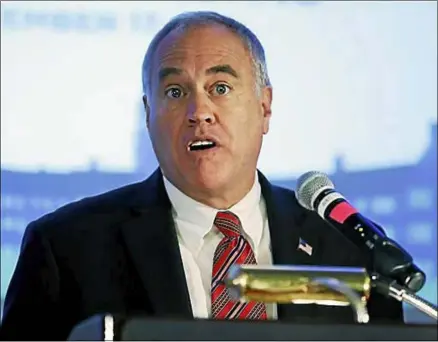  ?? AP PHOTO/MIKE GROLL ?? New York State Comptrolle­r Thomas DiNapoli is shown in this September 2014 file photo.