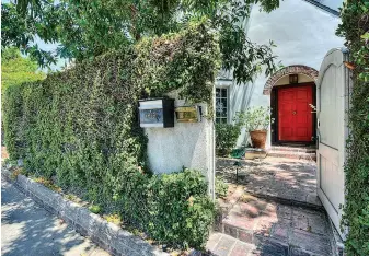  ??  ?? Above, the Red Door’s original residence off Sunset, rented from screenwrit­er Dustin Lance Black. Right, One80’s now-closed home on Sunset Plaza, where two clients died.