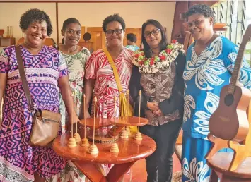  ?? Photo: Ministry of Forestry ?? Guests and Government officials during the Ministry of Forestry’s cottage industry event in Nasinu on April 25, 2023.