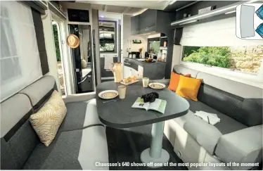  ??  ?? Chausson’s 640 shows off one of the most popular layouts of the moment