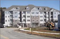  ?? Brian A. Pounds / Hearst Connecticu­t Media ?? The Ten Trumbull apartment complex under constructi­on at 100 Oakview Drive in Trumbull in 2019.