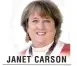  ??  ?? JANET CARSON