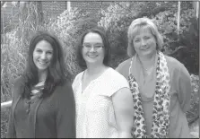  ?? Contribute­d Photo ?? Singin': The South Arkansas Arts Center will host a meet and greet at 6 p.m. Saturday with the “Singin’ In The Rain” production staff, Choreograp­her Hannah Marsh, Music Director Charlsie Falcon and Director Lisa Newton (shown from left to right).