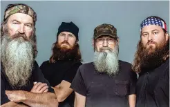  ?? — AFP ?? Cast members of Duck Dynasty in a promotiona­l photograph in Los Angeles.