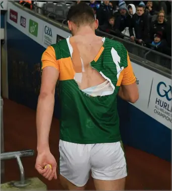  ??  ?? Kerry’s new football captain, David Clifford, makes his way down the Croke Park tunnell after Saturday’s National League Division 1 Round 1 draw against Dublin.