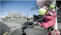  ?? SIMON O’CONNOR/STUFF ?? New Plymouth District Council’s performanc­e committee has passed parking restrictio­ns for the intersecti­on where a schoolgirl died last year.